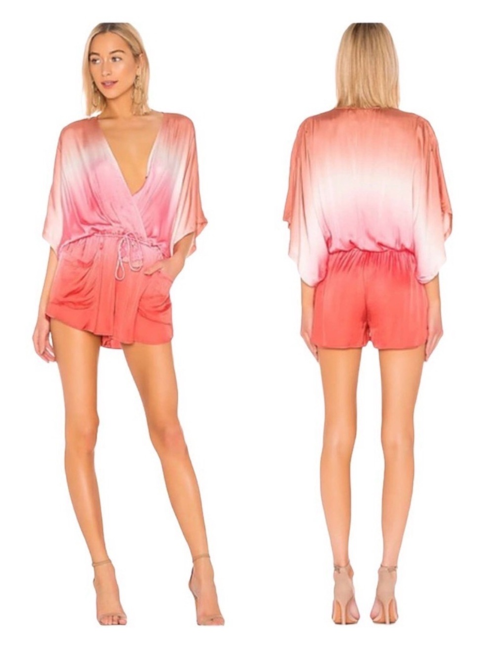 YOUNG FABULOUS AND BROKE Ashby Ombre Romper Size S